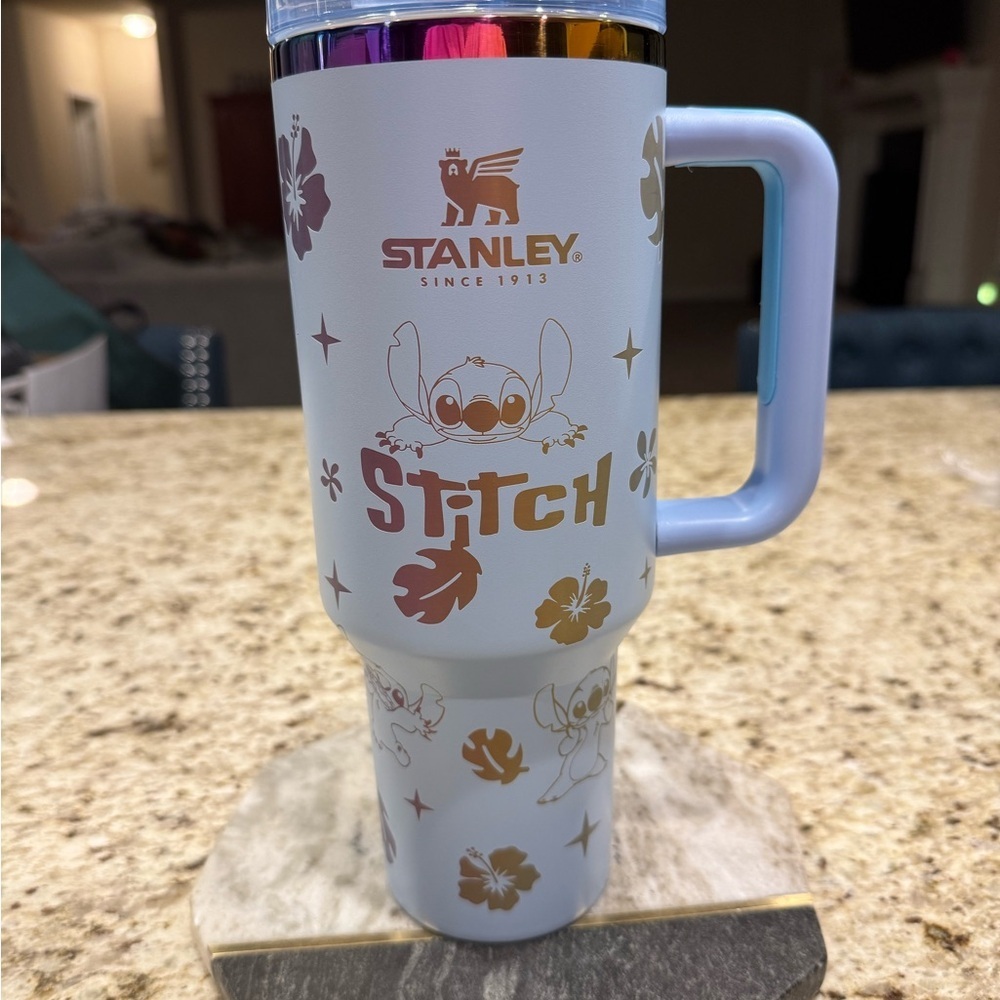 Stanley Light Blue Stitch Mug